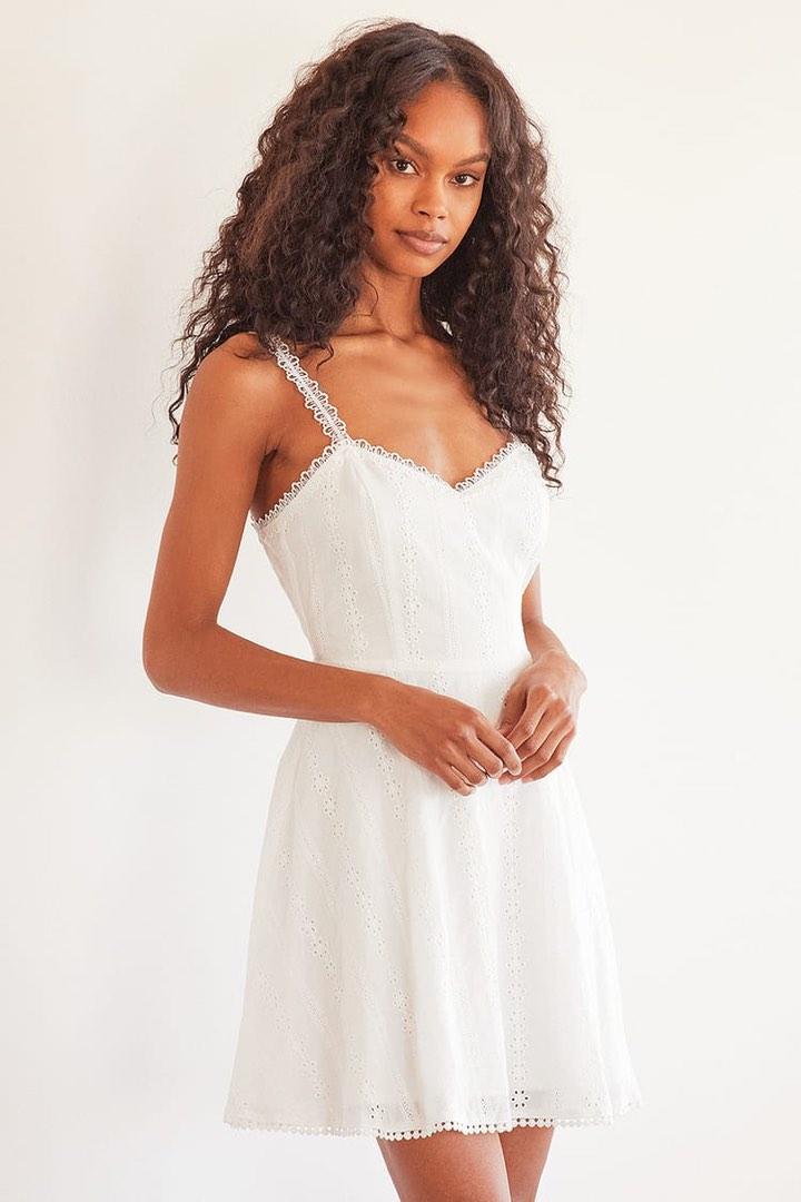 Lulus white store eyelet dress