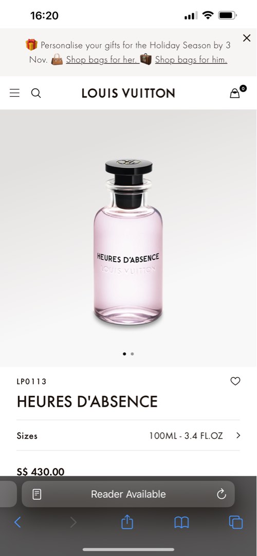 Louis Vuitton Perfume ( Nouveau Monde) 100ML, Beauty & Personal Care,  Fragrance & Deodorants on Carousell