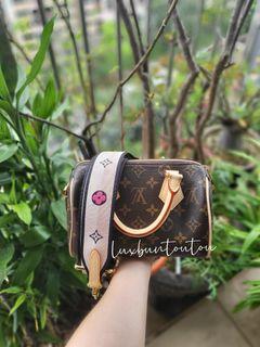 Newest !! LV Bandou 20 With Pink Strap complet set •Nett •Exclude ongkir,  Barang Mewah, Tas & Dompet di Carousell