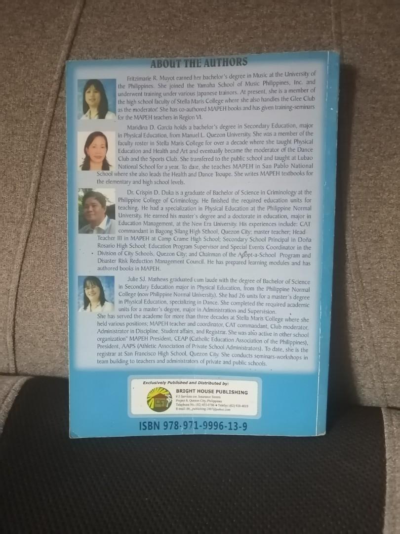 MAPEH (Grade 8) (Category: Textbooks) located in Caloocan City. Submitted by margusatgil (Listing ID 1193994531, Image 2). Description: My mga sulat pero hindi nman ganoon ka dami Adventist School.