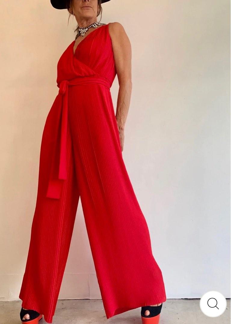 Massimo dutti red jumpsuit 2025