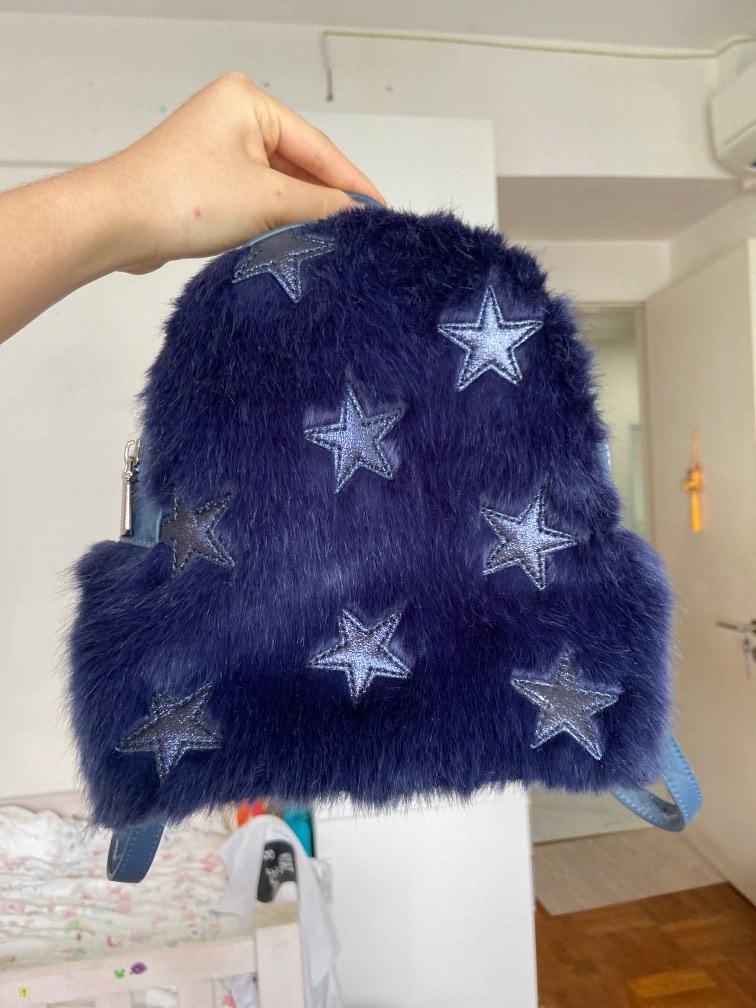 Two Toned Furry Backpack