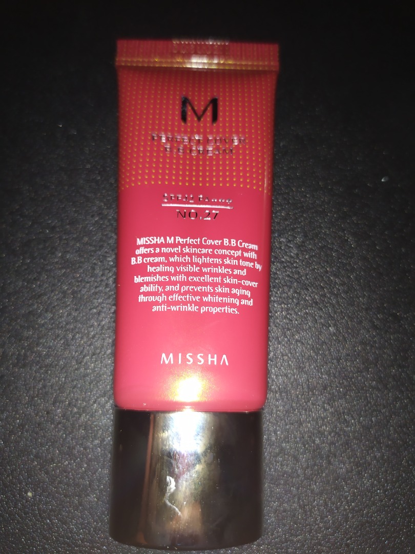 Missha M Perfect Cover BB Cream SPF 42 PA+++ 20ml 27 Honey Beige on Carousell