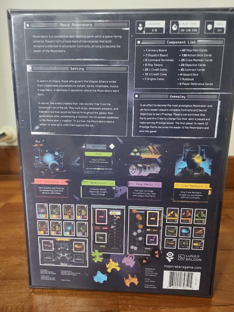 Moonrakers kickstarter version BINS, Hobbies & Toys, Toys & Games on