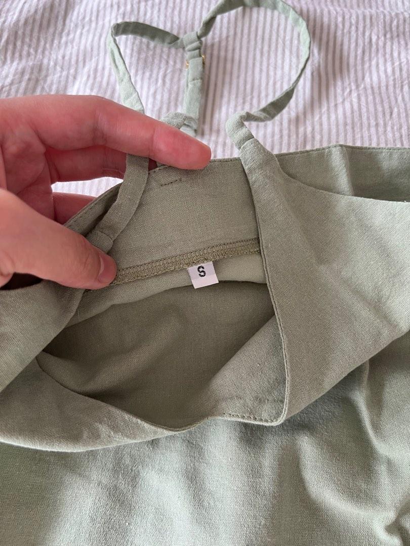 Naynay Manila Linen Green Coords Set in Small, Women's Fashion, Dresses