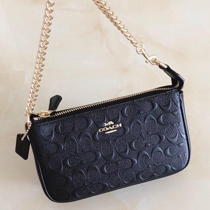 New Coach Original F67567 Large Wristlet 19 Women Shoulder Mahjong Chain Bag with Full Set of Coach Package