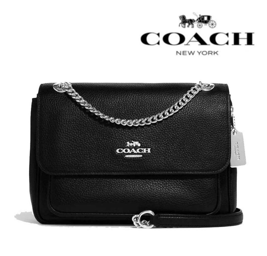Black and 2024 silver coach purse