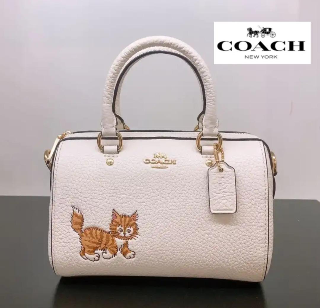 Authentic Coach Mini Rowan Satchel Bag in Navy Blue, Luxury, Bags & Wallets  on Carousell