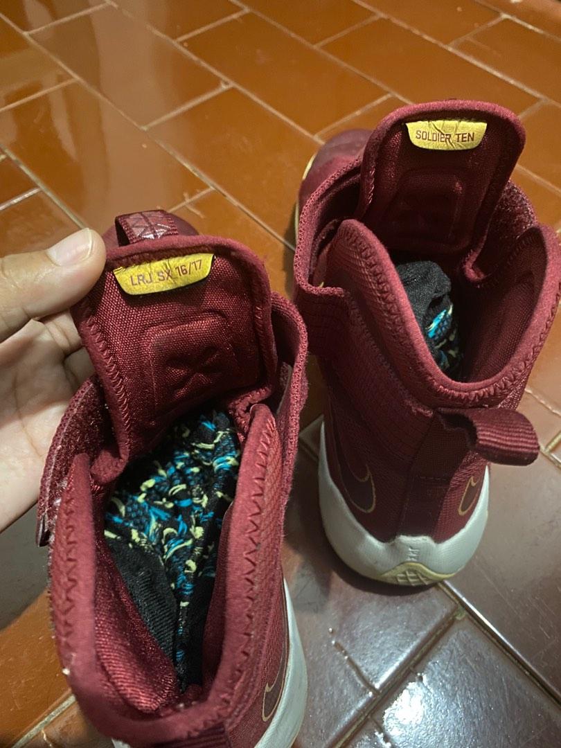 Lebron soldier 10 maroon store