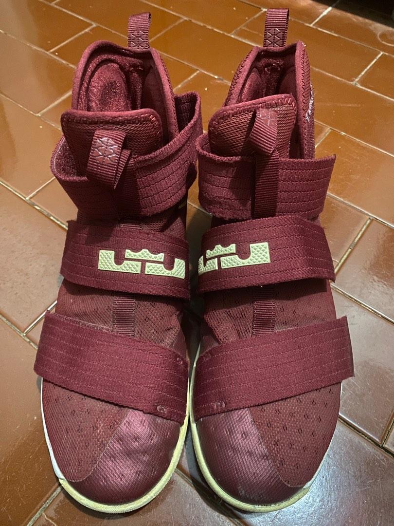 nike lebron soldier 10 maroon Fesyen Pria Sepatu Sneakers di