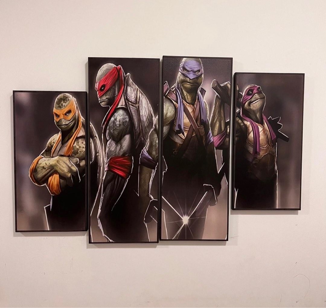 Ninja Turtle Wall Art, Furniture & Home Living, Home Decor, Frames