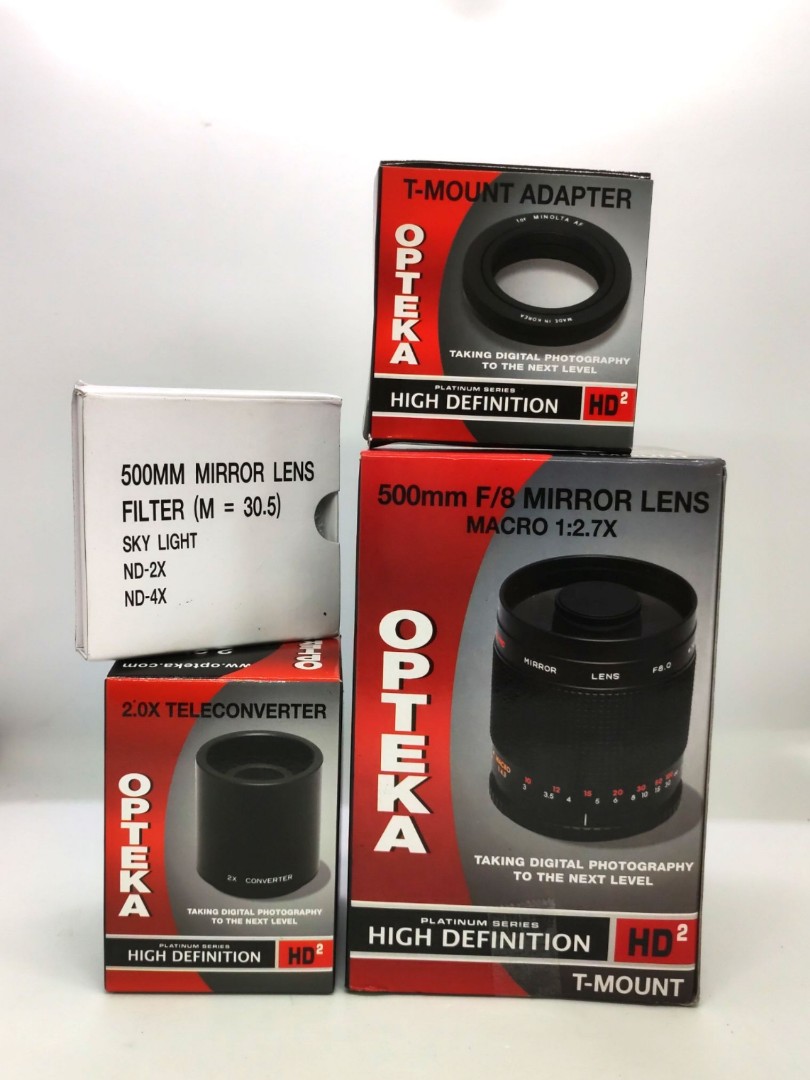 Opteka 500mm F8 Mirror Lens Macro 1 2 7x Photography Lens And Kits On