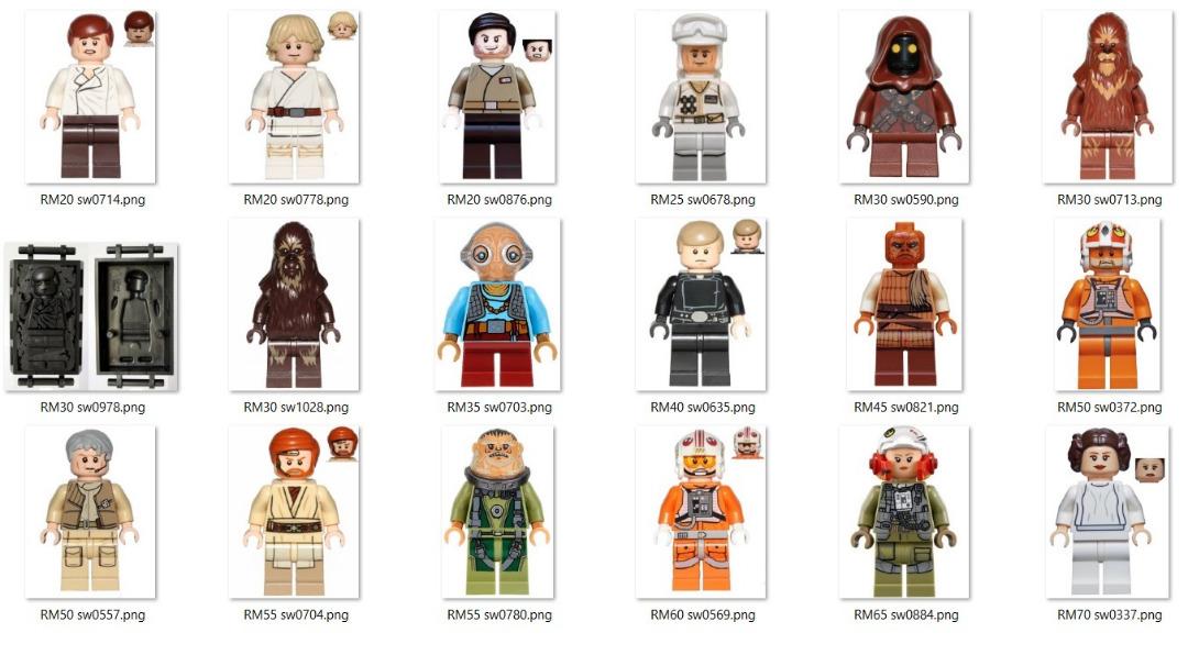Lego star sales wars minifigures brickset