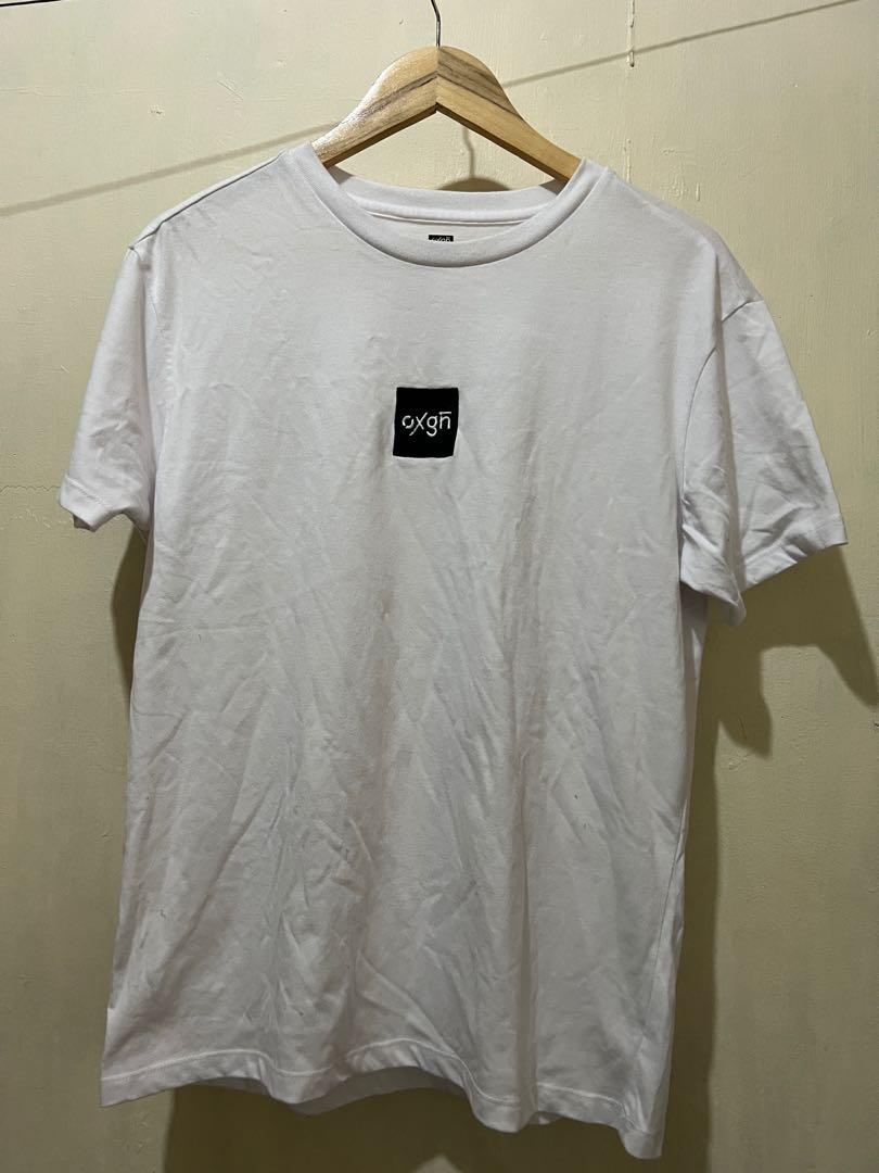 OXYGEN White shirt, Men's Fashion, Tops & Sets, Tshirts & Polo Shirts ...