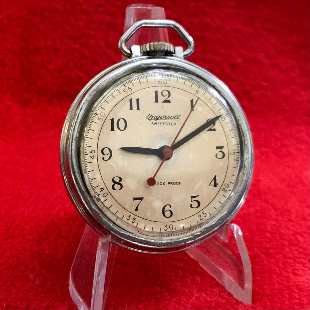 Pocket Watch Ingersoll Sweepster Vintage c1940s 50s Made in USA Men s Fashion Watches Accessories Watches on Carousell