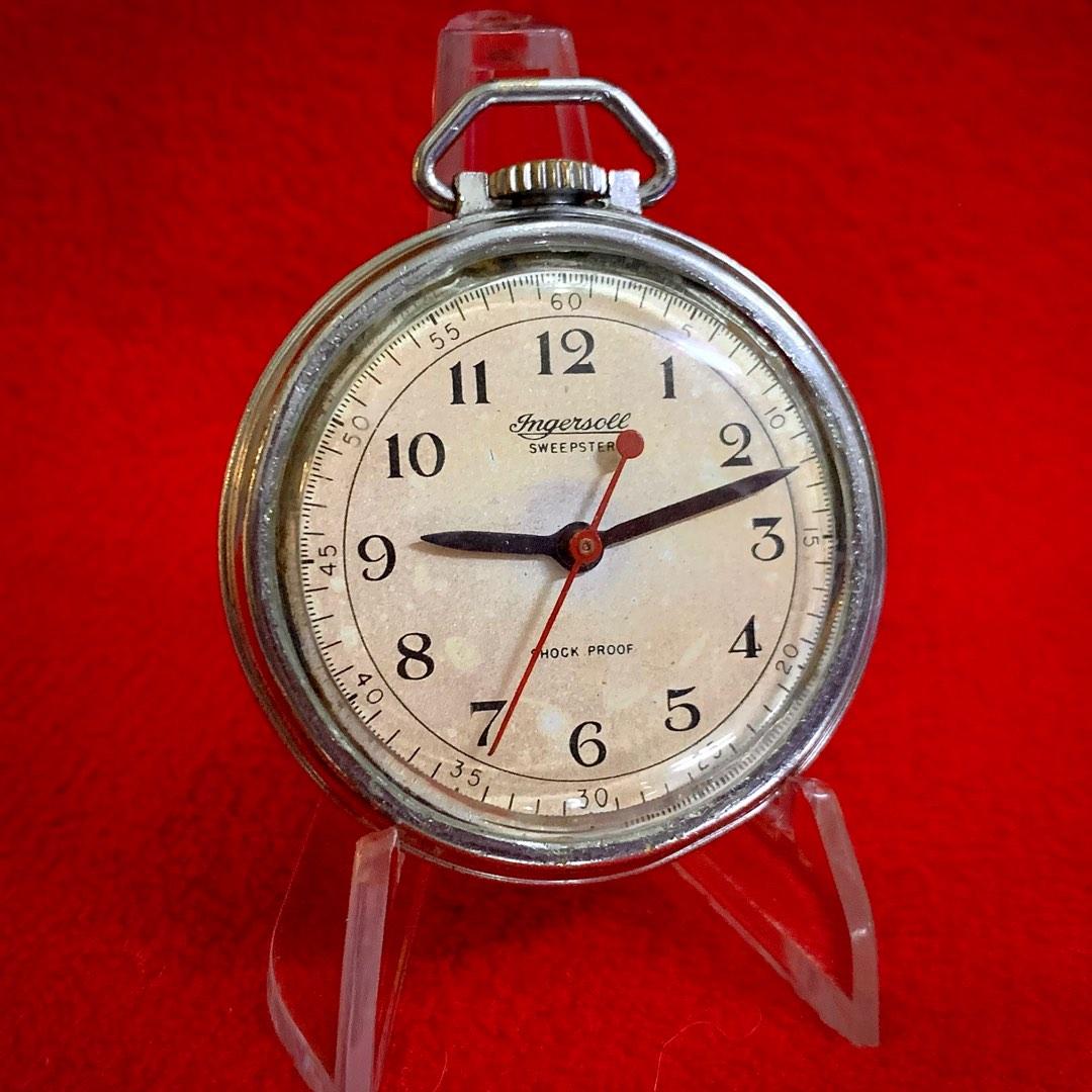 Pocket Watch Ingersoll Sweepster Vintage c1940s 50s Made in USA