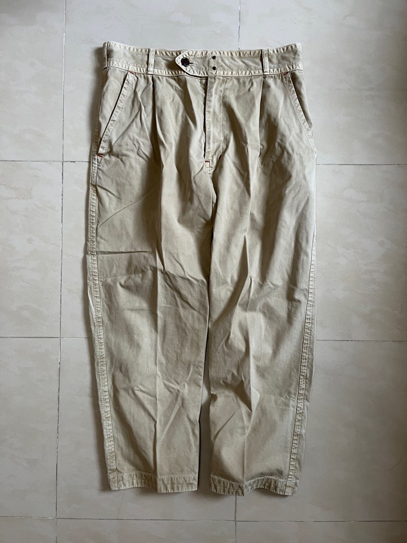 Porter classic wide chino pants, 男裝, 褲＆半截裙, 長褲- Carousell