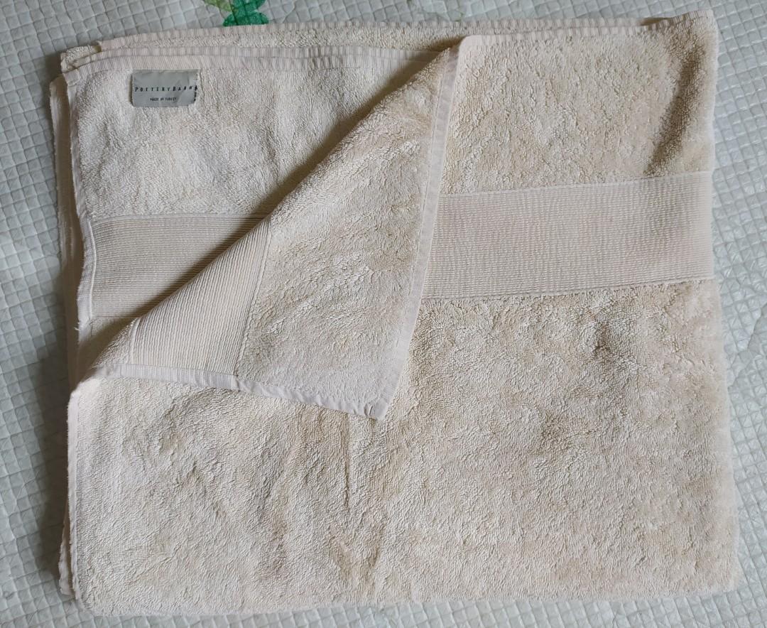 Pottery Barn Bath Sheet (bigger than towel), Furniture & Home Living