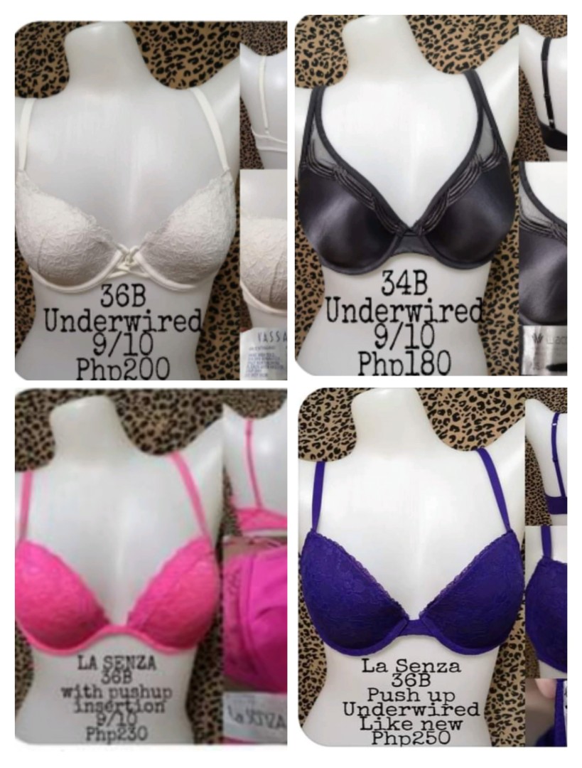 La senza front closure thick padded bra 34B, Women's Fashion, New  Undergarments & Loungewear on Carousell