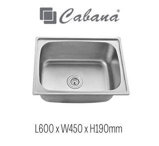 Premium Topmount 304 Stainless Steel Single Bowl Kitchen Sink  CKS6045
