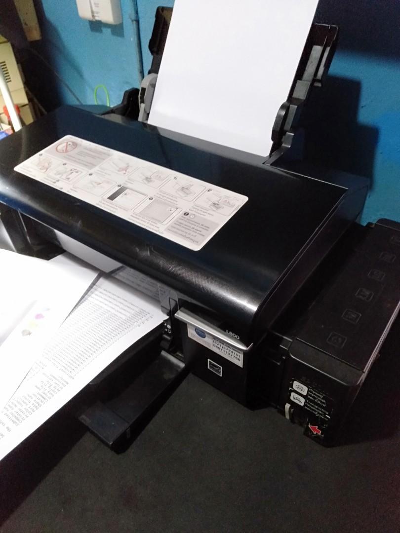 Printer Epson L800 Ink Tank 6 Warna Good Elektronik Bagian Komputer And Aksesoris Di Carousell 5626