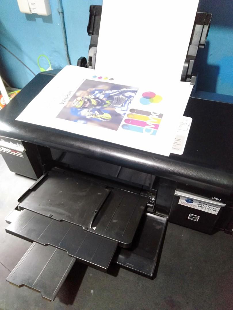 Printer Epson L800 Ink Tank 6 Warna Good Elektronik Bagian Komputer And Aksesoris Di Carousell 1427