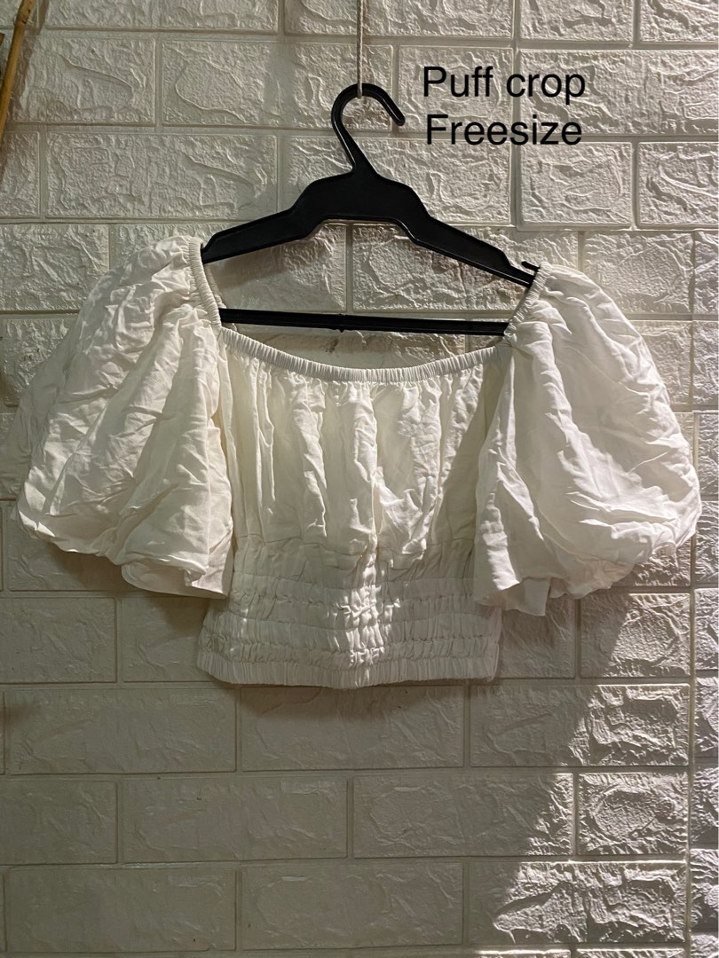 Myriad Puff Sleeve Cropped Top