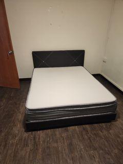 Queensize bed with bedfame