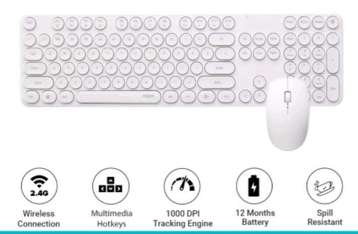 Rapoo X260S Wireless Optical Mouse and Keyboard Combo WHITE (Category: Computer Keyboard) located in Makati City. Submitted by slaccessoriesshop (Listing ID 1193997121, Image 2). Description: Rapoo X260S Wireless Optical Mouse and Keyboard Combo WHITE ✅ Guaranteed Original / Brand New ✅ 7 days replacement for factory defect ✅ 1 year warranty 💥 We issue SALES INVOICE 💥 Accepting BULK ORDERS --------------------------------- 📌 SHIPPING : client 