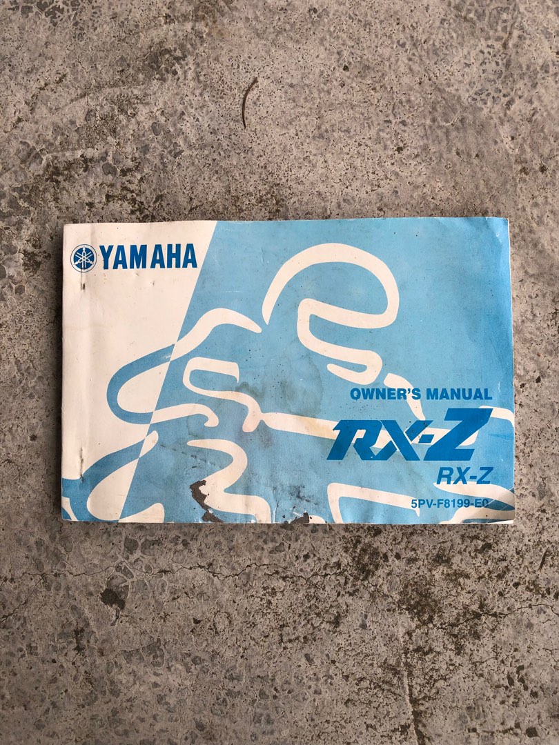 RARE Manual book YAMAHA RXZ, Motorbikes on Carousell