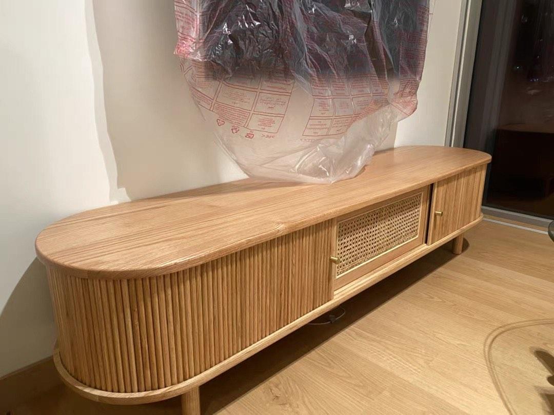 Rattan TV console, Furniture & Home Living, Furniture, TV Consoles on