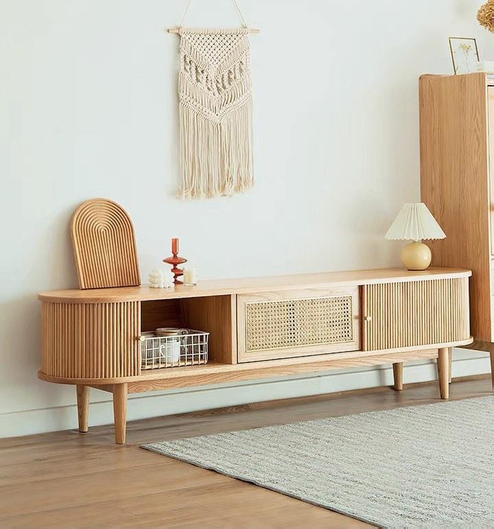 Rattan TV console, Furniture & Home Living, Furniture, TV Consoles on