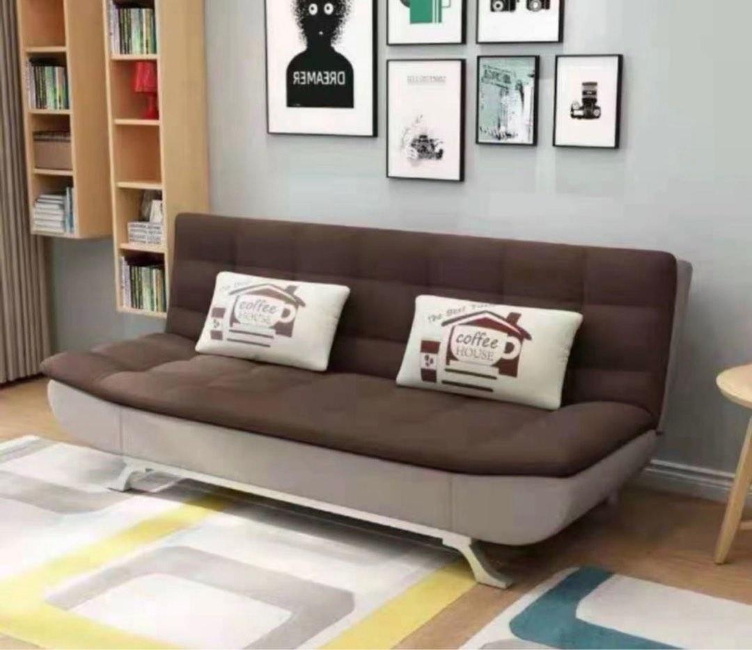 Ready stock!! Sofa bed Fabric Sofa Bed 3 Seater Sofa Bed , Furniture