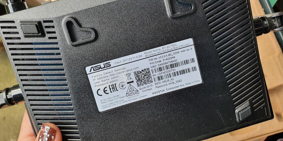 ROUTER AC750 DUAL BAND RT-AC750L, Computers & Tech, Parts & Accessories ...