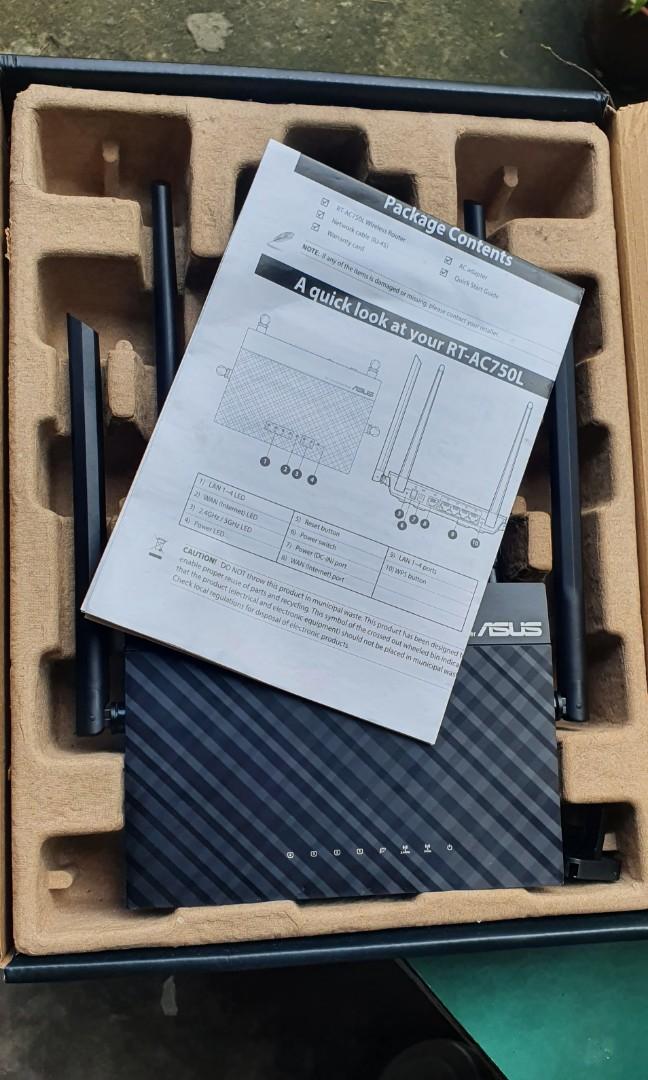 ROUTER AC750 DUAL BAND RT-AC750L, Computers & Tech, Parts & Accessories ...