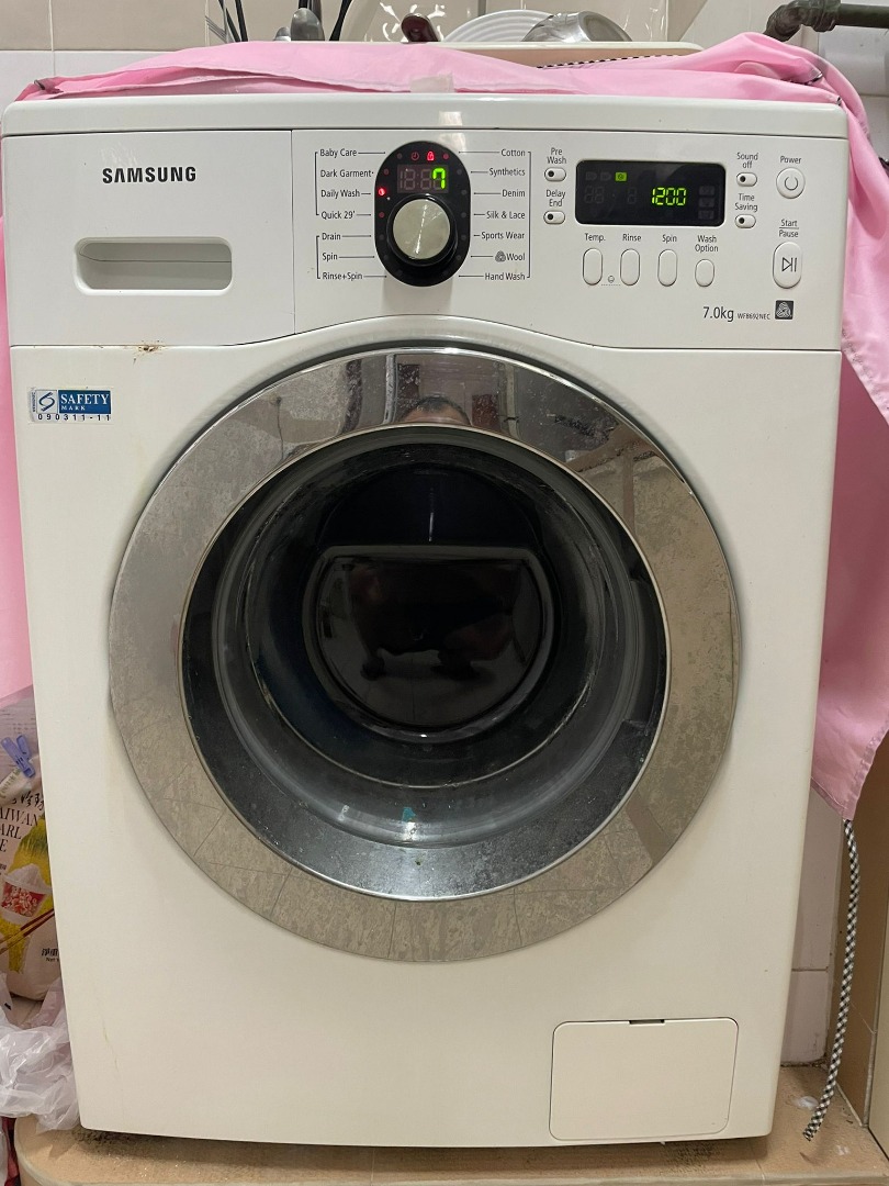 Samsung Front Load Washing Machine 7kg, TV & Home Appliances, Washing