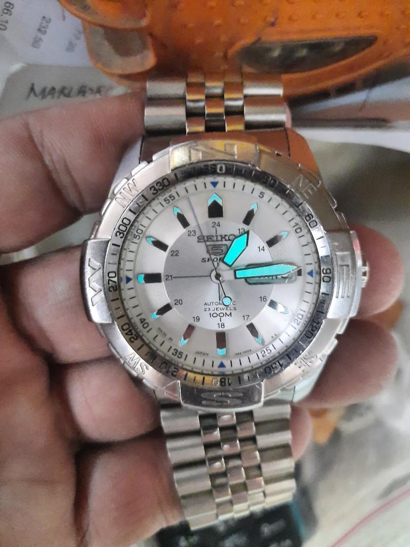 Seiko 5 sports big face, Men's Fashion, Watches & Accessories, Watches ...