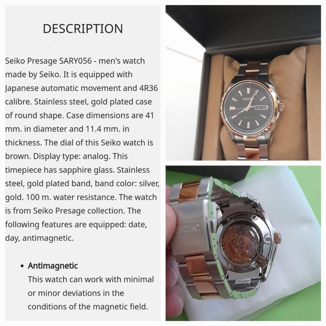 Seiko Presage Sary056 Automatic JDM, Men's Fashion, Watches & Accessories,  Watches on Carousell