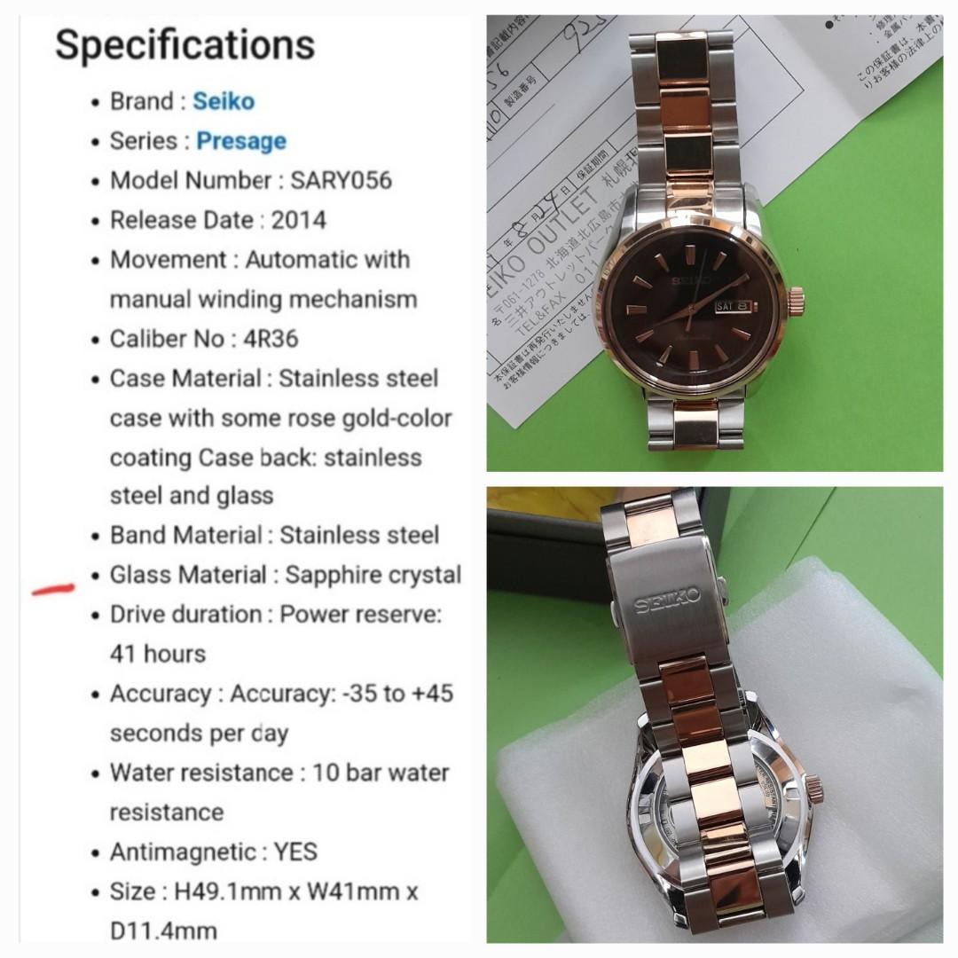 Seiko Presage Sary056 Automatic JDM Men s Fashion Watches