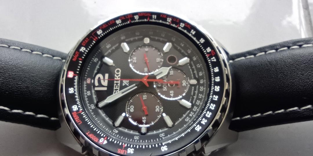 Seiko Prospex Aviation Solar Pilots SSC261P1, Men's Fashion, Watches &  Accessories, Watches on Carousell