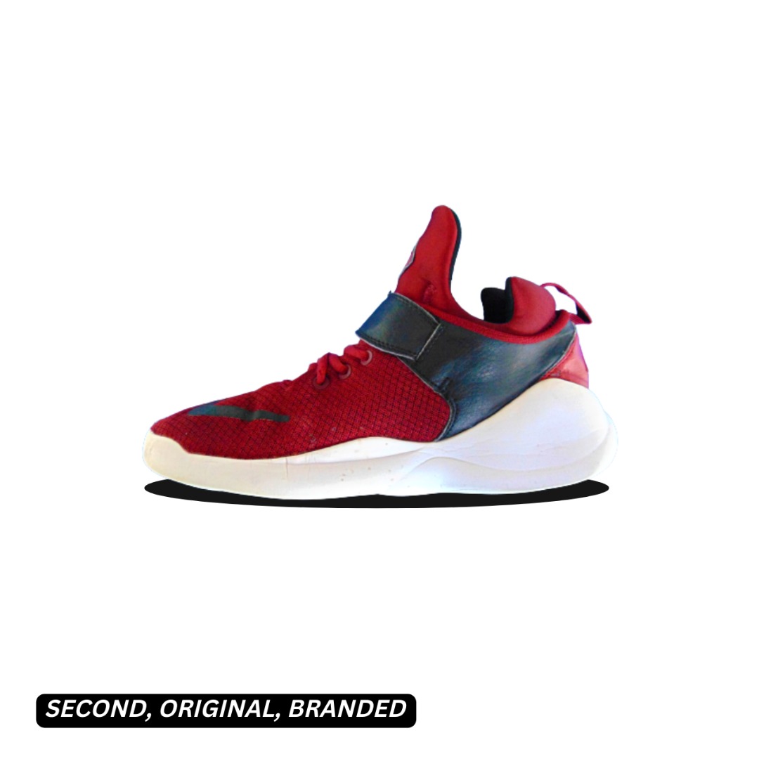 Sepatu Sneakers NIKE Kain Jaring-Jaring Merah Marun / Swoosh Hitam, Men ...