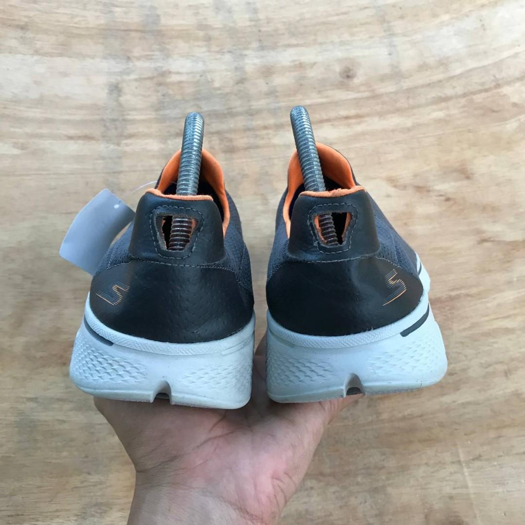 Skechers Go Walk 4 Slip On Charcoal Orange 6UK Men s Fashion