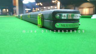 Snooker cue case box 1 piece custom made  for 2 slots of cue