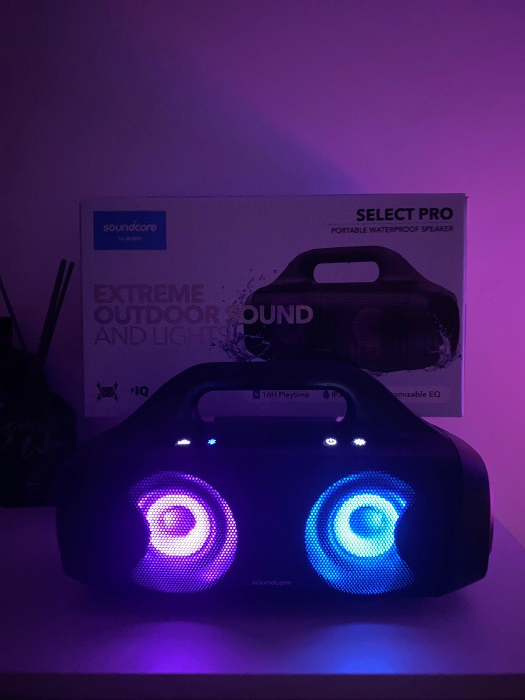 Soundcore Outdoor Portable Waterproof Speakers With RGB Lighting