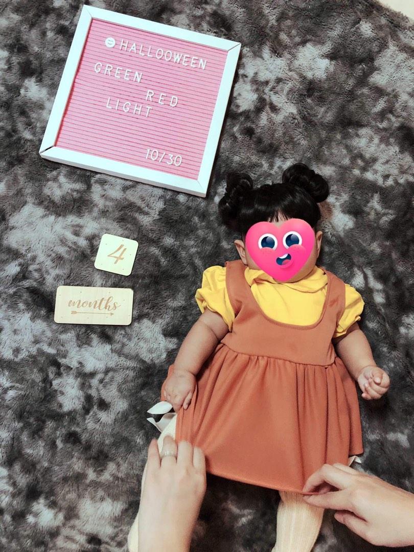 Squidgame Younghee costume (Category: Babies & Kids Fashion) located in Caloocan City. Submitted by gorgzel (Listing ID 1194023530, Image 1). Description: 💖 very cute 👌🏻used for pictorial only 🚚shipping can be via lalamove/grab/j&t (Shipping cost shouldered by buyer) ❌no shoppee checkout 👍🏻LASTPRICE ALREADY ♥️.