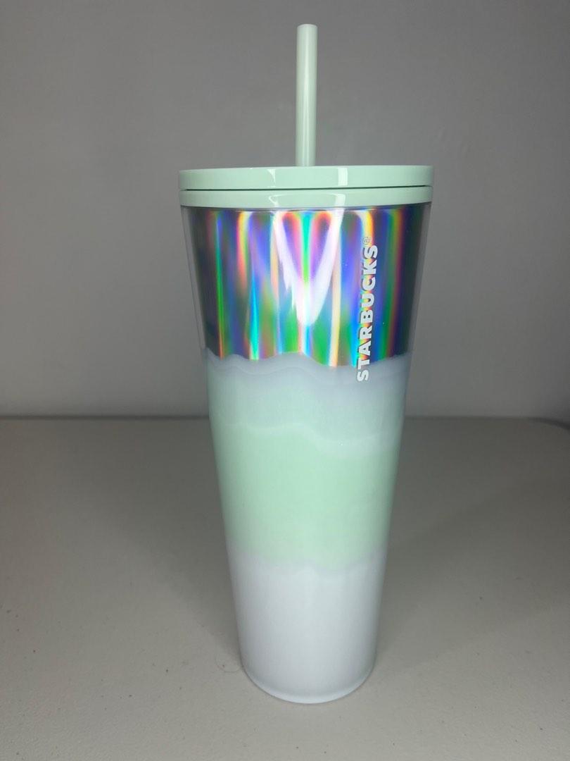 Starbucks Mint Green Tumbler, Furniture & Home Living, Kitchenware
