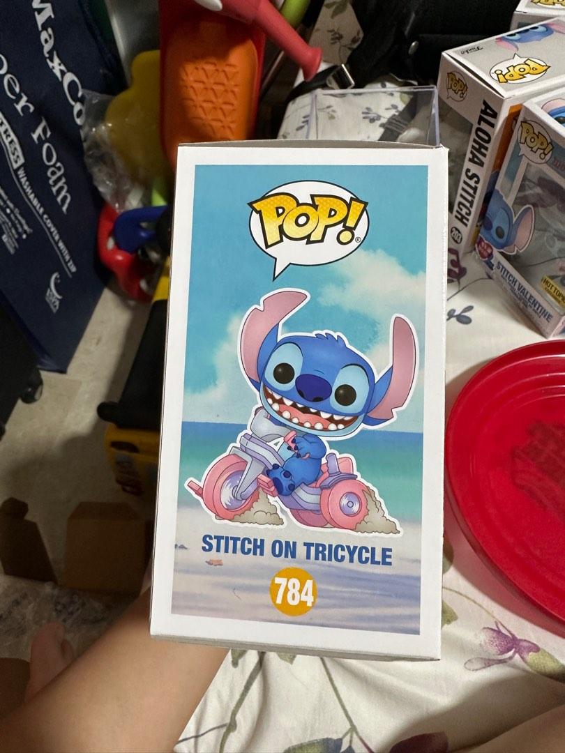 funko pop stitch on tricycle