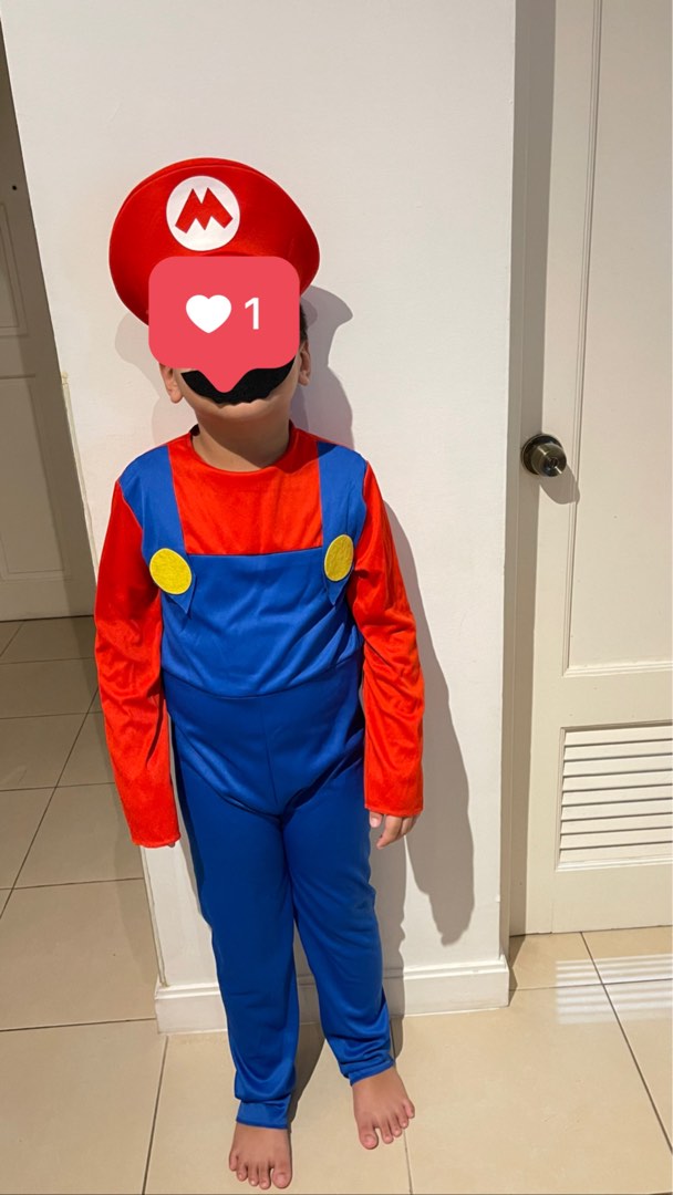 Super Mario Costume for 910 yr old, Babies & Kids, Babies & Kids