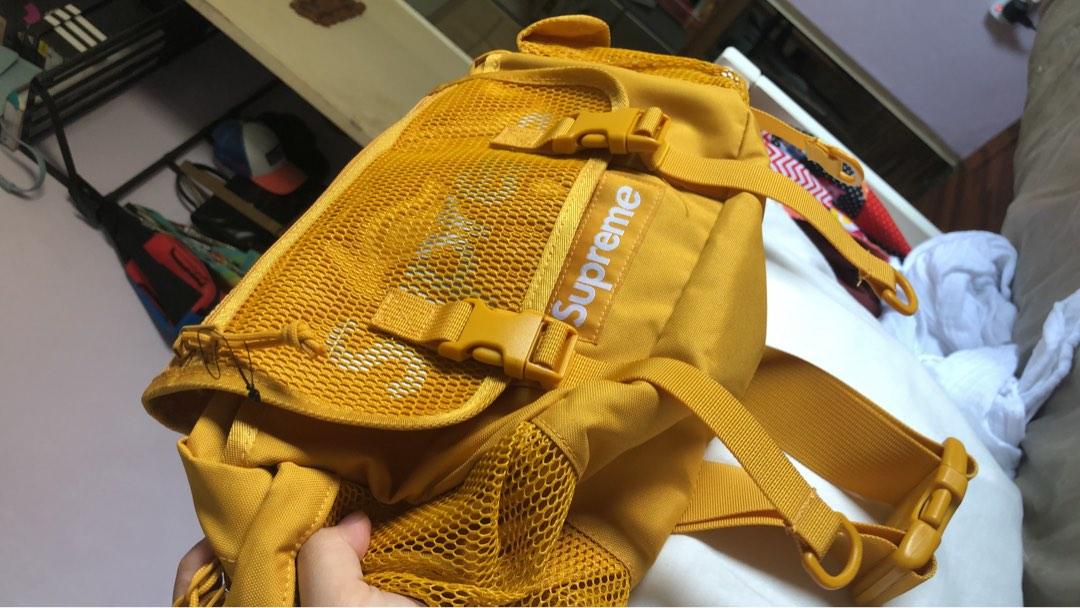 Yellow supreme waist bag top