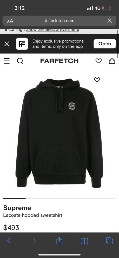Supreme lacoste hooded online